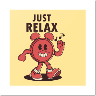 Just Relax, Alarm Clock Cartoon Posters and Art